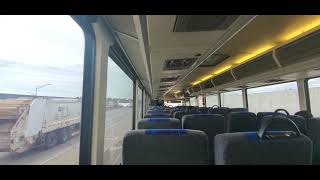 MTA Bus Company: On board 2006 MCI D4500CL 3131 on the QM11 to Downtown Loop