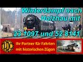 Winterdampf nach holzhau im erzgebirge mit 23 1097 und 52 8141