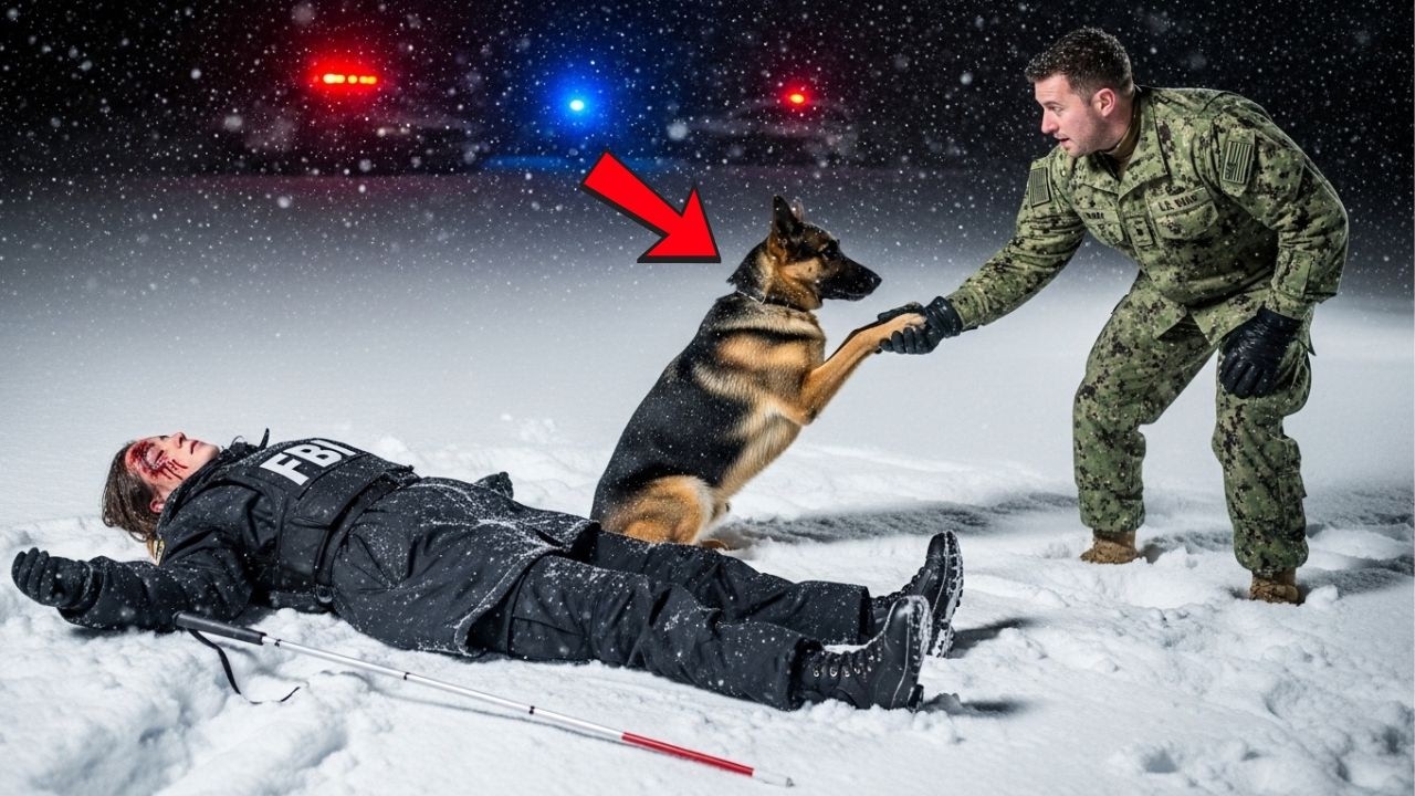 A Navy SEAL Saved A Blind  Female FBI — Her K9 Made Everyone Cry