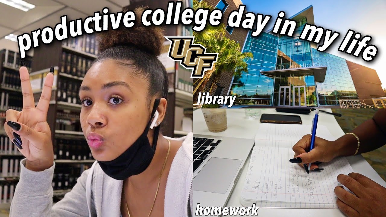 vlog: DAY IN THE LIFE OF A COLLEGE STUDENT! | UCF - YouTube