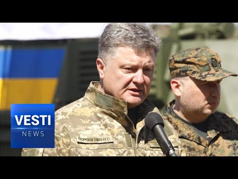 newspaper mockup By ANY Means Necessary: Poroshenko Orders Armed Forces to Use Go ALL OUT on Donetsk