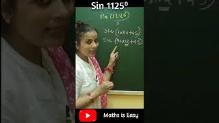 Trigonometry Trick | Sin1125 Value | Trigonometric Functions #shorts #youtubeshorts #ashortaday #jee