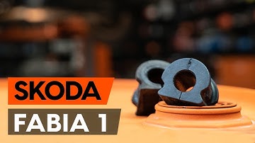 How to replace front stabilizer bar bushings on a SKODA FABIA 1 (6Y5) [AUTODOC TUTORIAL]
