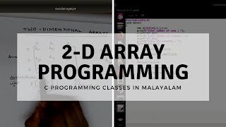 Basic Two Dimensional Array Concepts in C | C Programming classes in Malayalam | Part 10