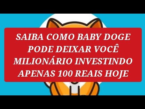 BABY DOGE | SAIBA COMO VOCÊ PODE FICAR MILIONÁRIO 🚀 #babydoge #babydogecoin