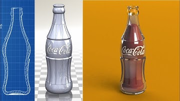 Solidworks tutorial: Coca Cola Contour Glass Bottle designing