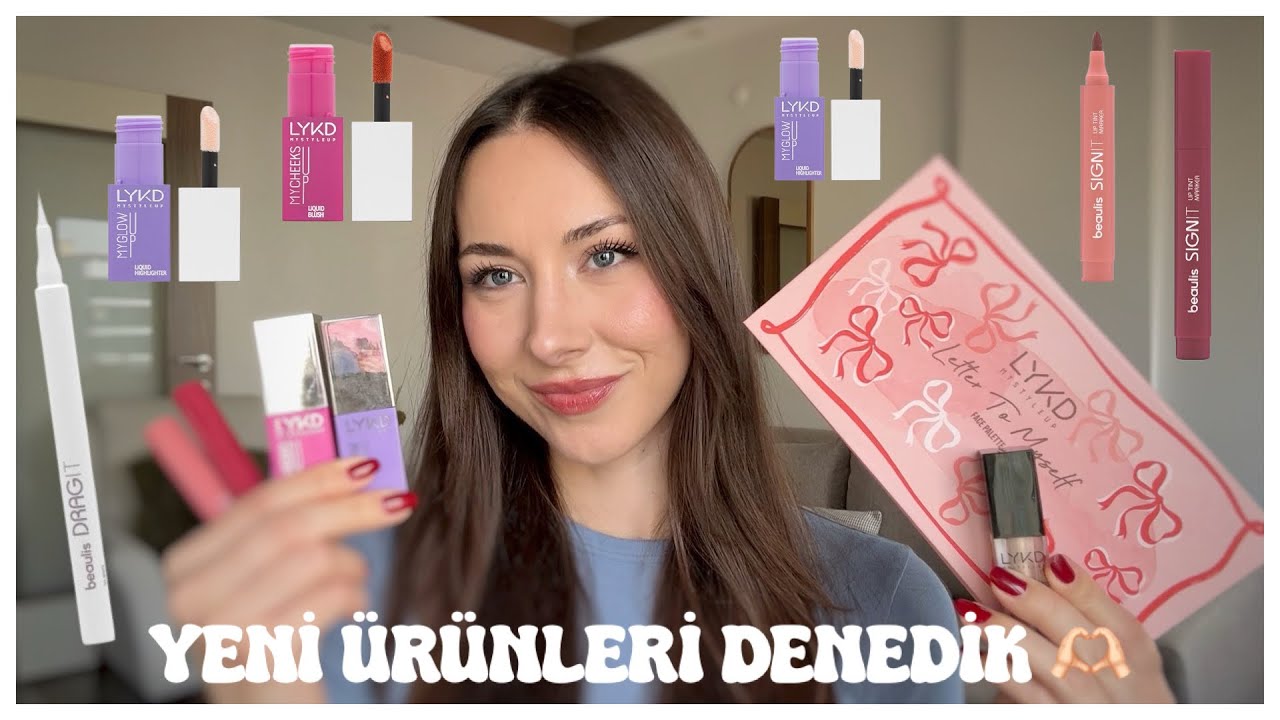 EN YENİ LYKD VE BEAULIS ÜRÜNLERİNİ DENİYORUZ 😍 BEAULIS LIP MARKER,LYKD FAR PALETİ, BEYAZ EYELINER