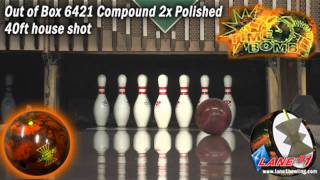 Lane #1 Time Bomb Black Fire \& Boomerang Bowling Ball Video