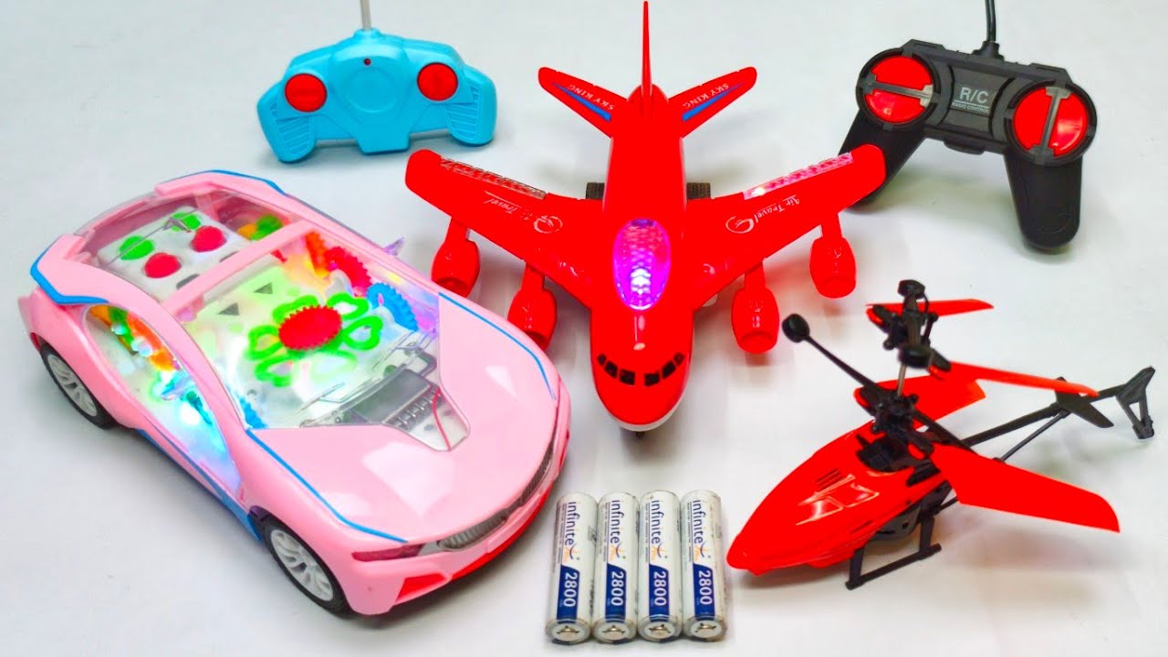 RADIO CONTROL AIRPLANE A380 AND REMOTE CONTROL RACING RC CAR UNBOXING ...