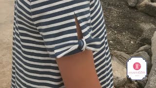 Cute Sleeve Knot Detail