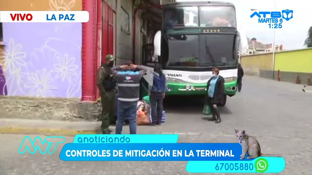 Intensifican controles migratorios en la Terminal de Buses de La Paz