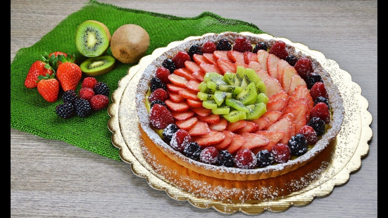 Como fazer TARTE DE FRUTAS frescas com creme de confeiteiro