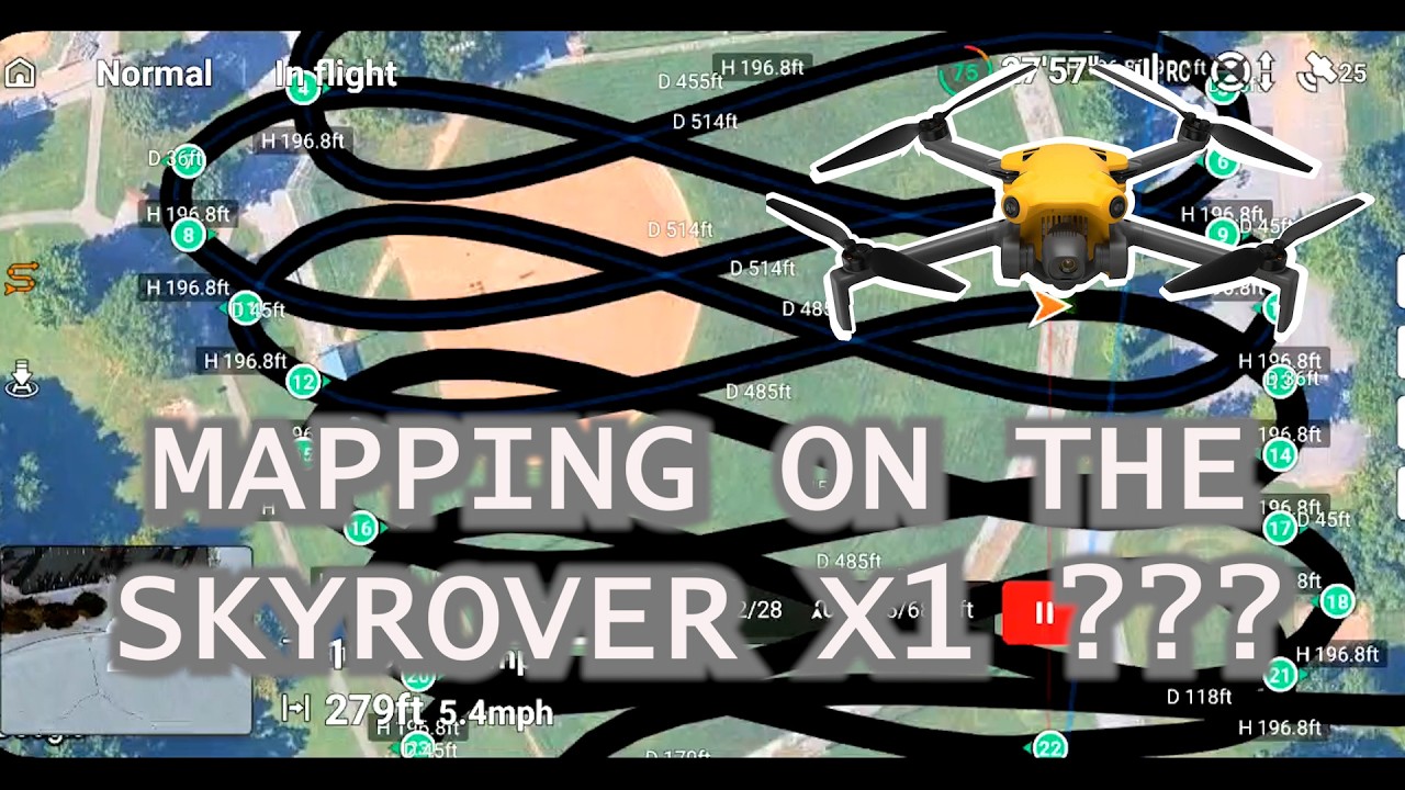 Картографирование с помощью клонированного дрона DJI - Skyrover X1