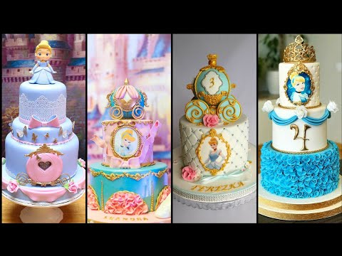 50+ cinderella theme birthday cake ideas for baby girl / kids birthday cakes / amazing craft ideas