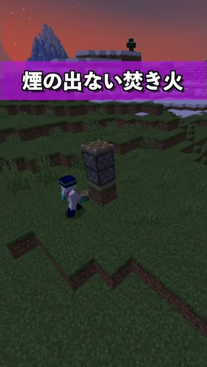 すごく小さいたき火の作り方 Shorts ドズル社 マイクラ