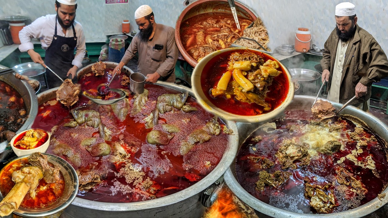 PESHAWARI SECRET MORNING BREAKFAST 😱 | CHEAPEST ROADSIDE UNLIMITED MEALS | DESI DHABA EXPERIENCE