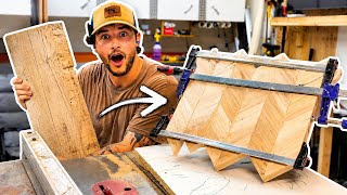 Can I Turn Rough Lumber Into a Herringbone Cutting Board?