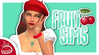 cherry 🍒 sims as fruits ☆ the sims 4 cas + download/full cc list screenshot 4