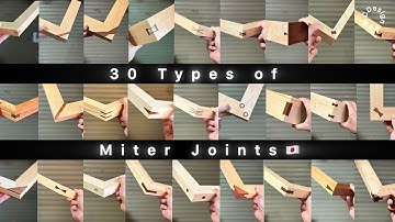 30 Types of Miter Joints