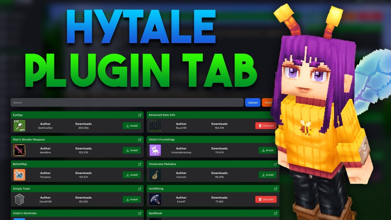 How To Add Plugins On Your Hytale Server | Hytale Plugin Tab - YouTube