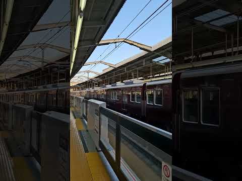 阪急宝塚線8000系8004F　準急 大阪梅田行き　川西能勢口駅3号線到着