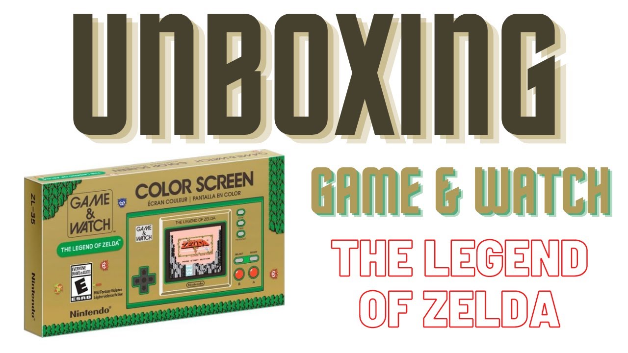 Game and Watch The Legend of Zelda Unboxing Video YouTube