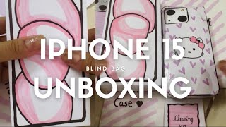 IPhone 15 Blind bag***ASMR paper IPhone 15 unboxing #youtube #blindbag #unboxing #asmr #craft