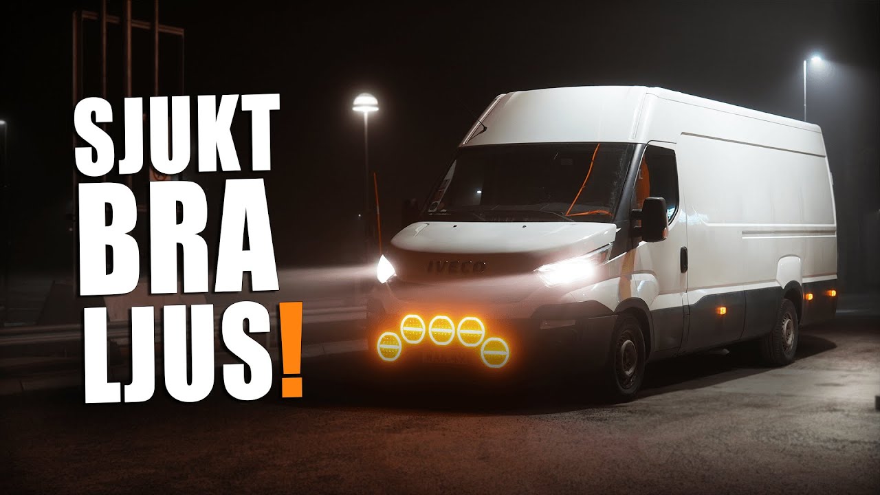 Monterar 5st LED Extraljus på Ivecon!