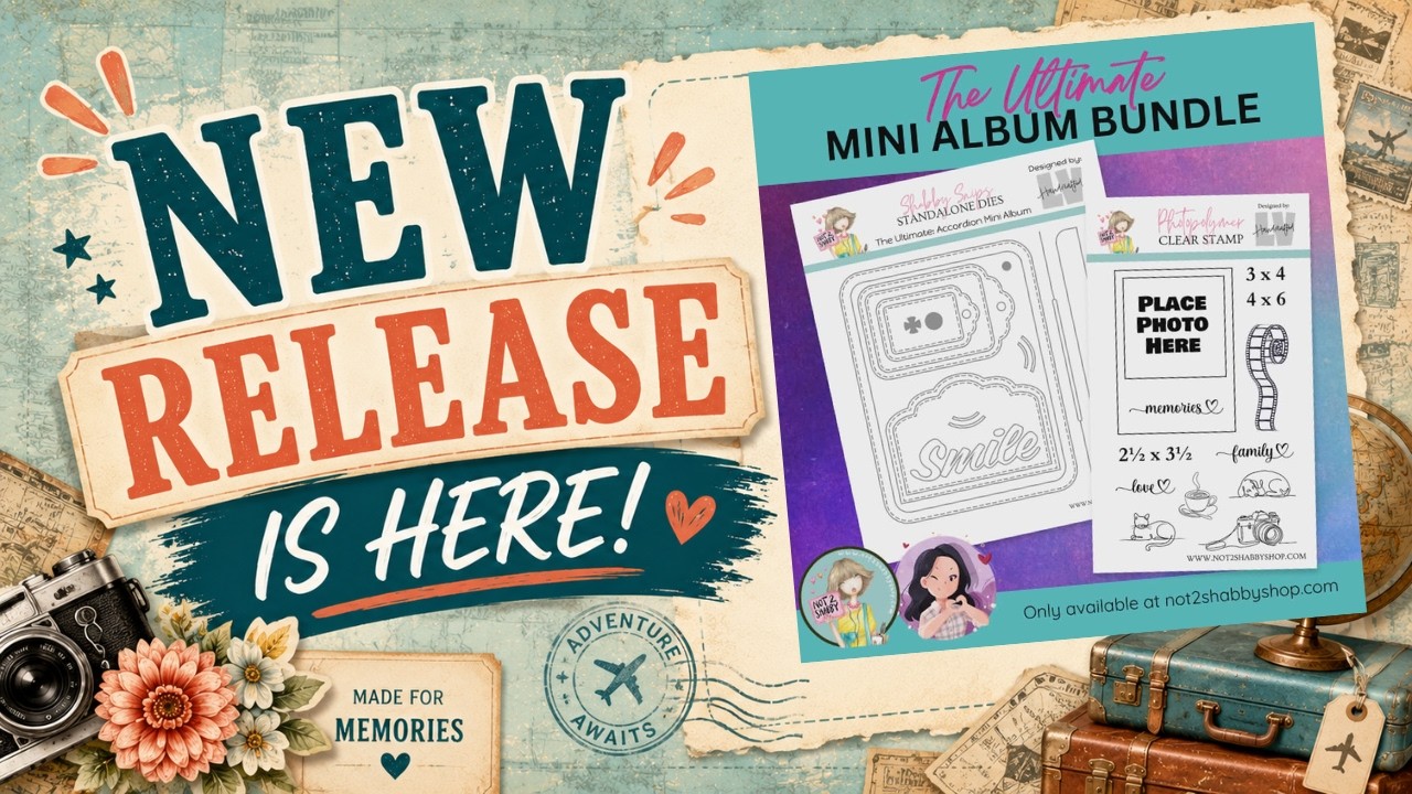 アルバムクラフト♡ m-m♡rページ 🎉 NEW Release! Ultimate Mini Album Die + Making Memories Stamp