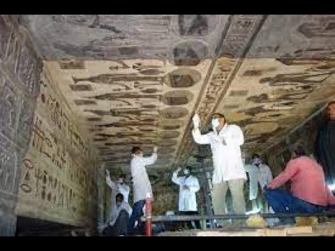 معبد إسنا يشهد مجهود جبار من أعمال الترميم اليومية لاستقبال السياحة الشتوية شباب على الهوا