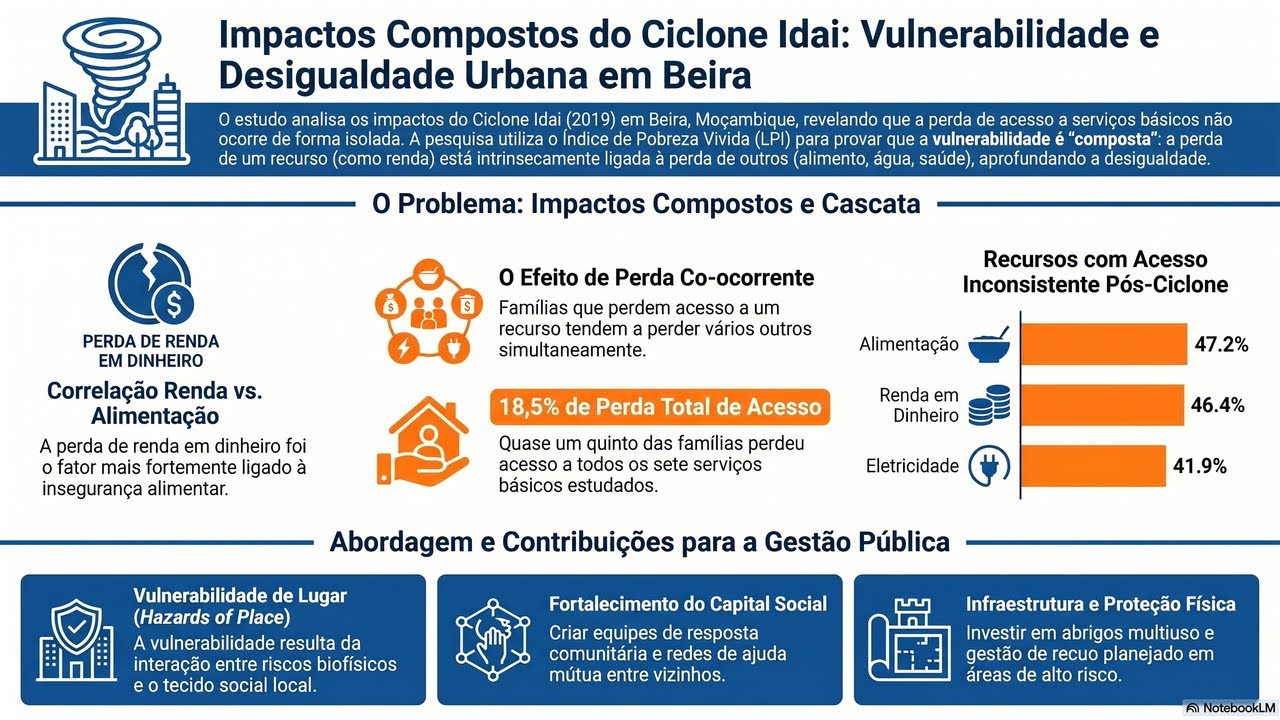 Os impactos compostos do Ciclone Idai e suas implicações para a desigualdade urbana