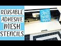 How to make Chalk Couture Stencils | Mesh Adhesive Reusable | Transfer