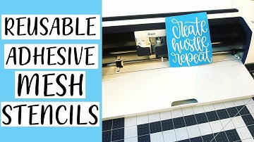 How to make Chalk Couture Stencils | Mesh Adhesive Reusable | Transfer