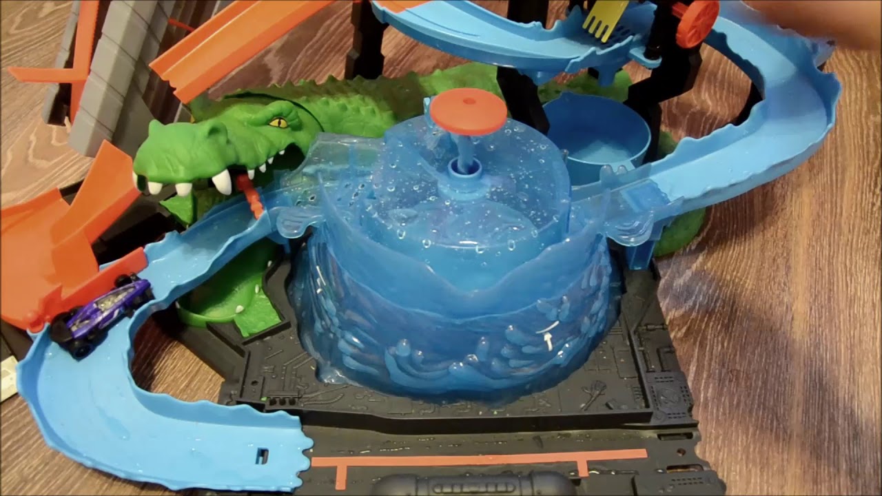 Hot wheels ultimate gator car wash/Игрушечный трек Hot Wheels