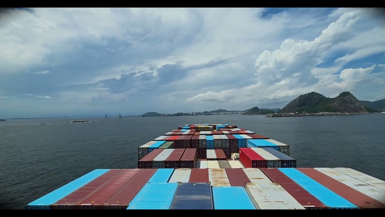 Time-lapse of transit in the channel to Rio de Janeiro, Brazil 🇧🇷 