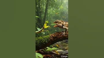 Thoát thân ngoạn mục của bọ ngựa #animals #dongvat #funny