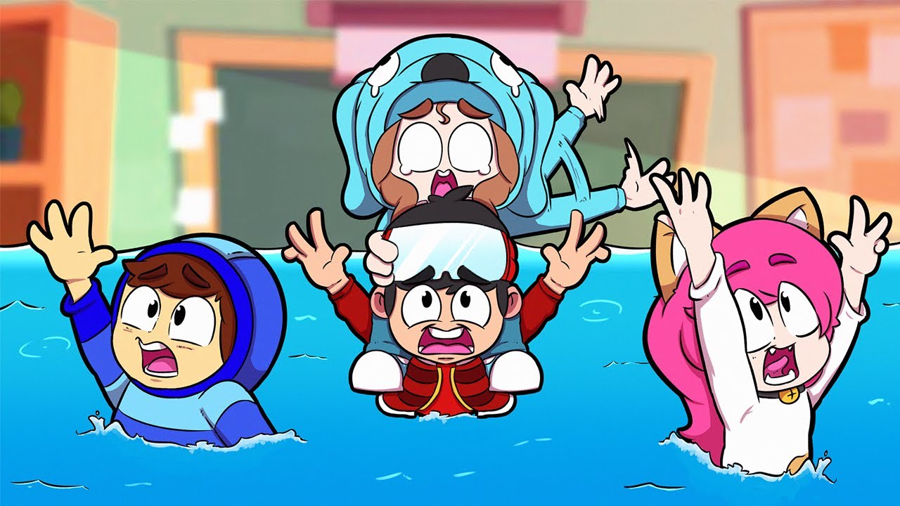 ESCAPAMOS DA TSUNAMI NA ESCOLA? 🌊😱 MINGUADO SOBREVIVEU?