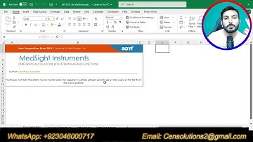 New Perspectives Excel 2019 | Module 3: SAM Project 1b | #MedSightInstruments #excelmodule3
