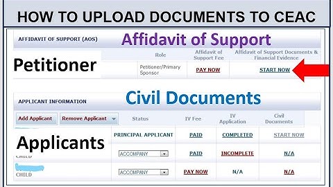 How to Upload Affidavit of Support To NVC (CEAC ||  How to Upload Civil Documents to NVC ( CEAC).