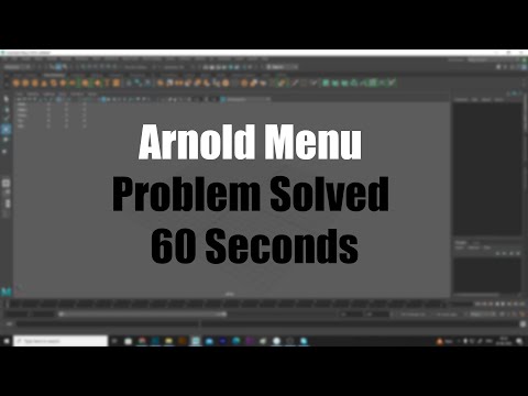 Arnold Menu Missing In Maya Resolved