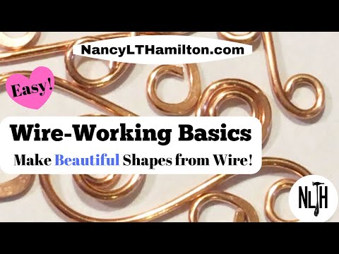 Wire Working Basics:  How to create beautiful shapes from wire.