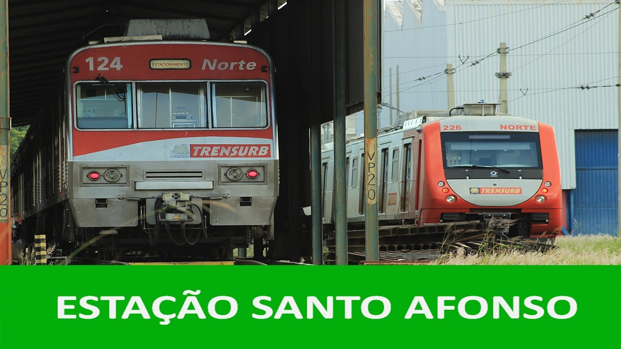 Trensurb 2017 - Movimentação de trens na estação Santo Afonso
