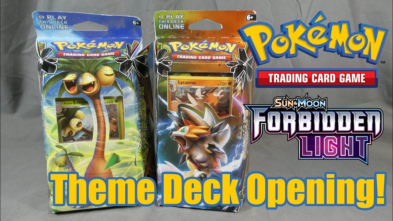 Pokemon TCG | Sun & Moon - Forbidden Light Tropical Takedown and Twilight Rogue Theme Deck Opening
