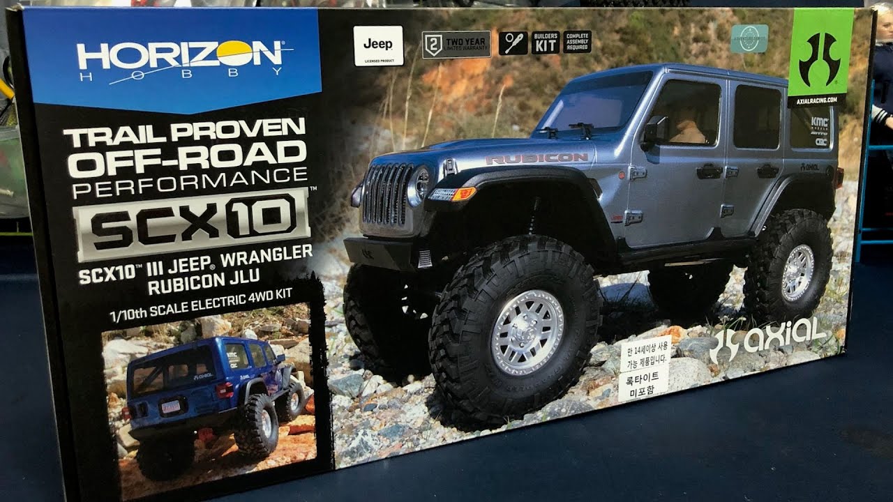 Axial SCX10 III Jeep Wrangler JLU | Off-Road Trail Truck | Build | First  Run | Review - YouTube