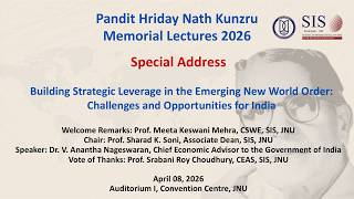 Special Address by Dr. V. Anantha Nageswaran, Chief Economic Advisor to the GoI at KML 2026 in JNU