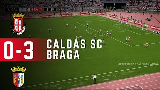 Caldas SC 0 vs 3 Braga  |  Taça de Portugal 2025 | Simulação