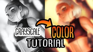 How to Use GRADIENT MAPS and LAYER MASKS to color