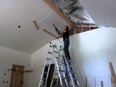 Hanging Drywall Alone Youtube