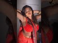 Lucky Elakiya super hot expressions with huge boobs and sexy navel show in sexy red saree