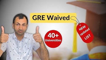 GRE Waived !! MS in USA || PhD in USA || [ newly updated university list ]